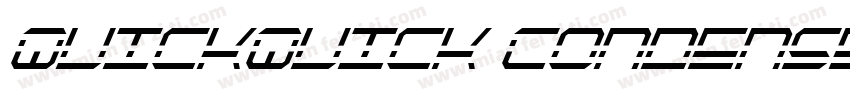 QuickQuick Condensed Italic字体转换